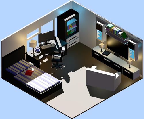 My First Isometric Bedroom preview image